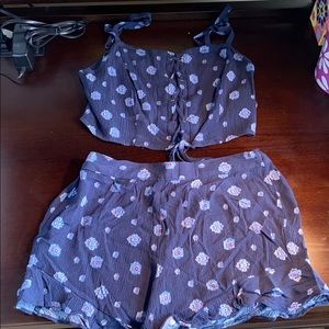 Crop Top and matching shorts
